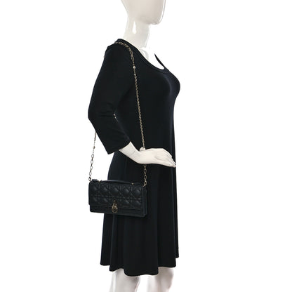 Christian Dior Lambskin Cannage Mini My Dior Bag Black 2 of 8