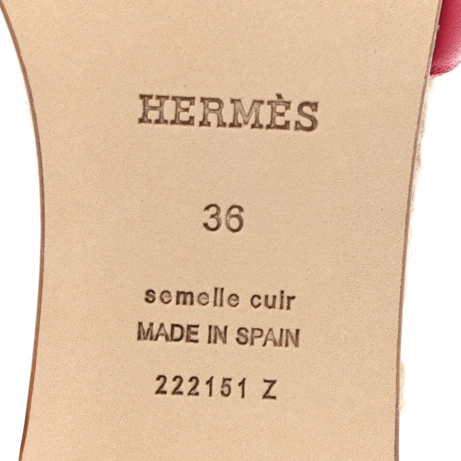 Hermes Nappa Famosa Espadrille Sandals 36 Rosa Framboise 6 of 8