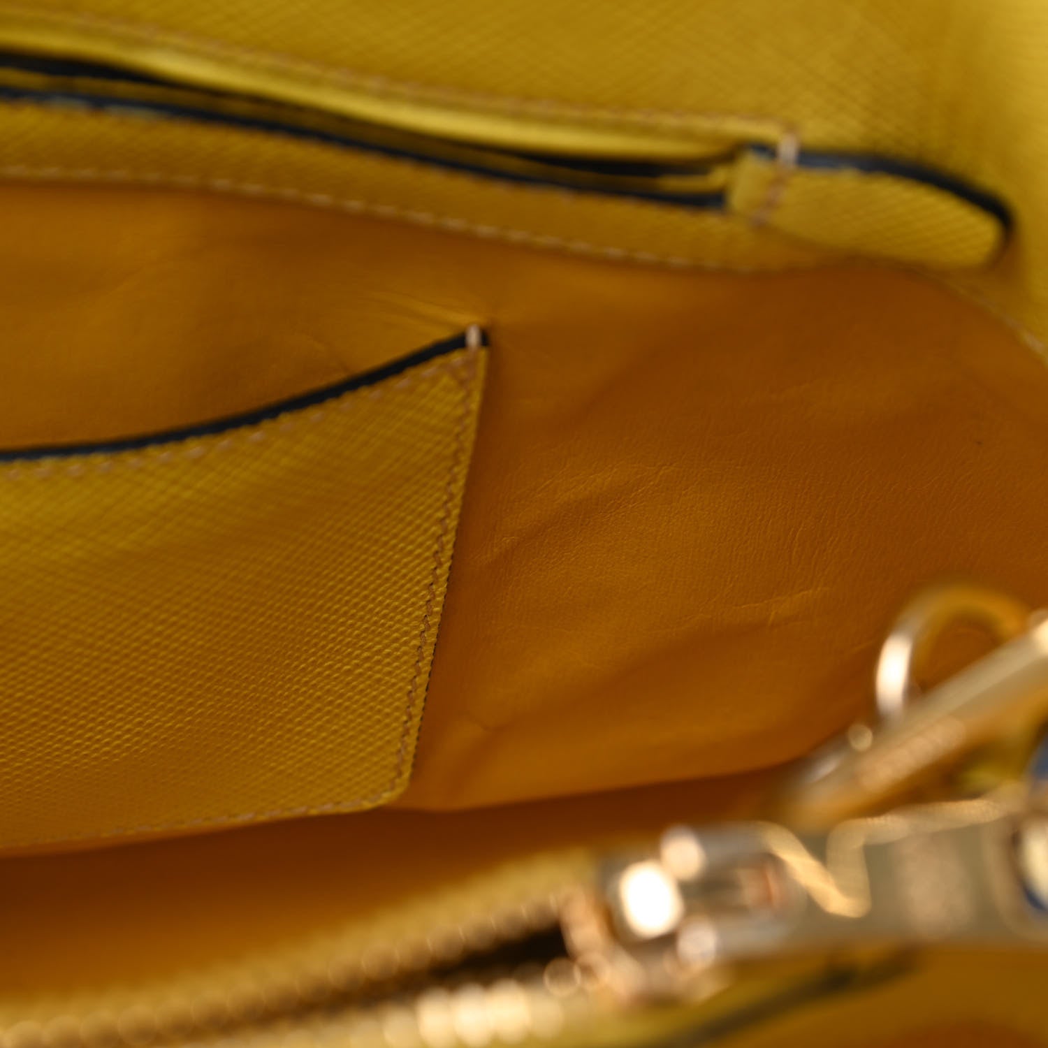 Prada Saffiano Cuir Tote Girasole 5 of 17
