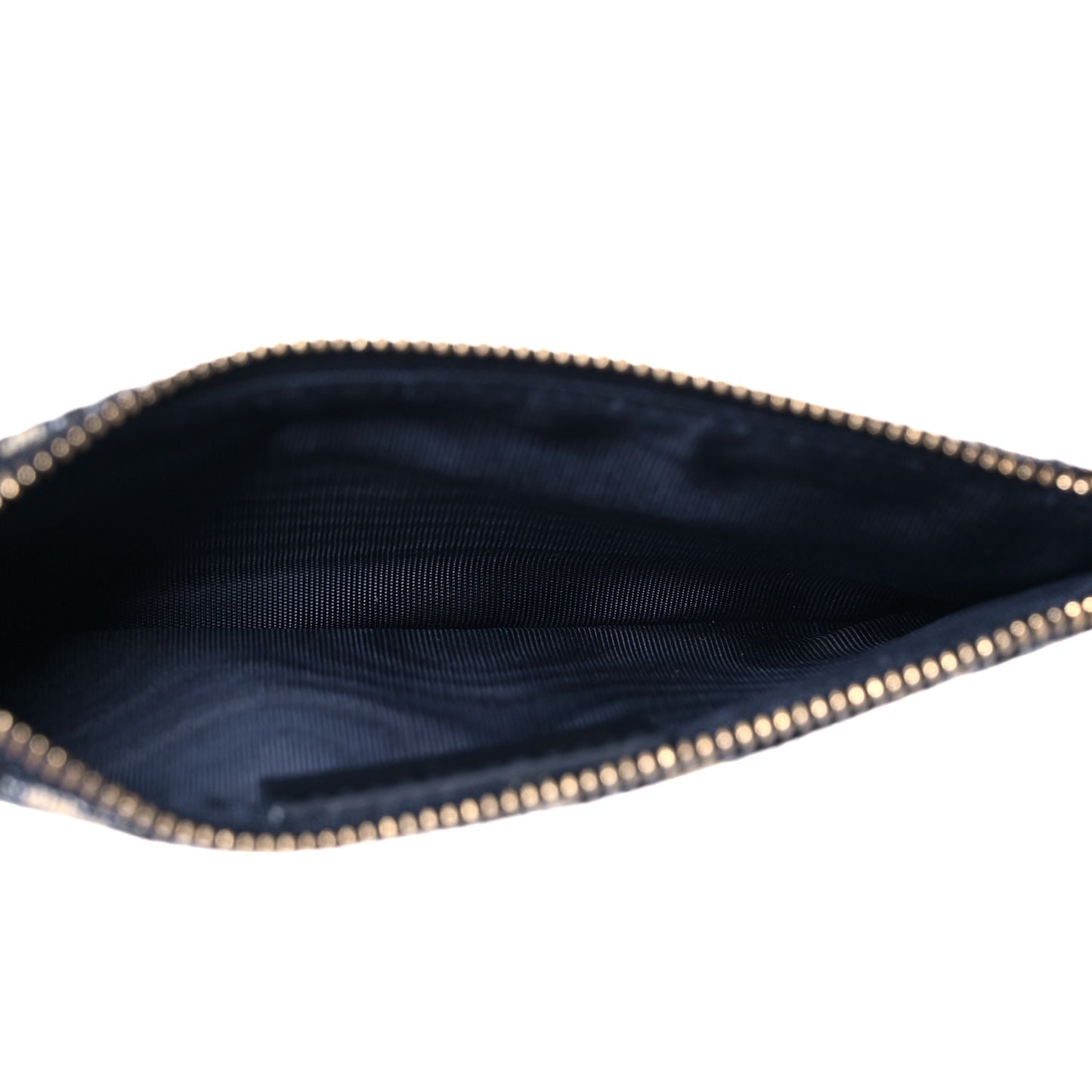 Oblique Saddle Chain Long Wallet Blue