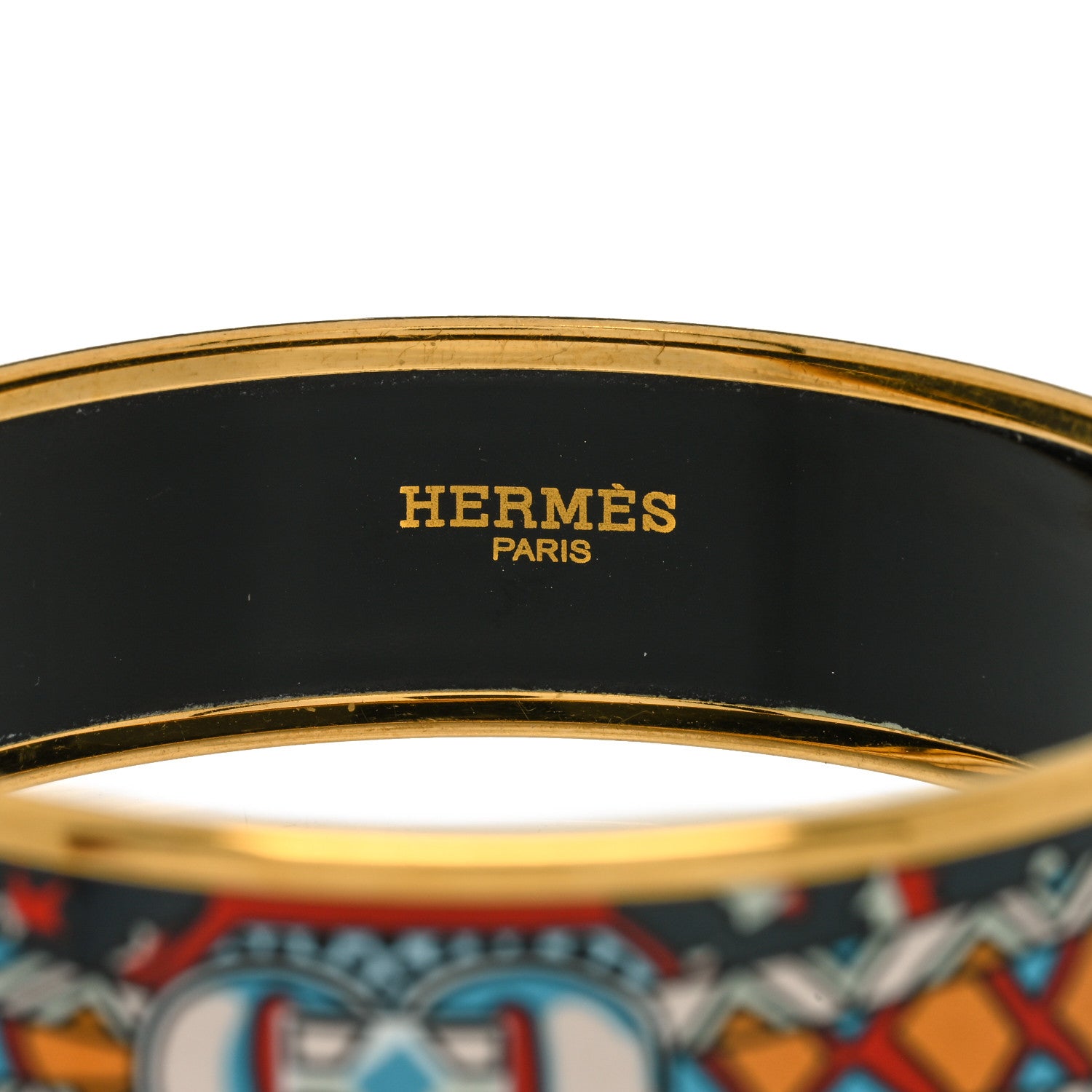 Hermes Enamel Printed Wide Bracelet 65 3 of 3