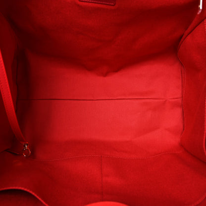 Chanel Mixed Fibers Striped Medium Deauville Tote Red 5 of 10