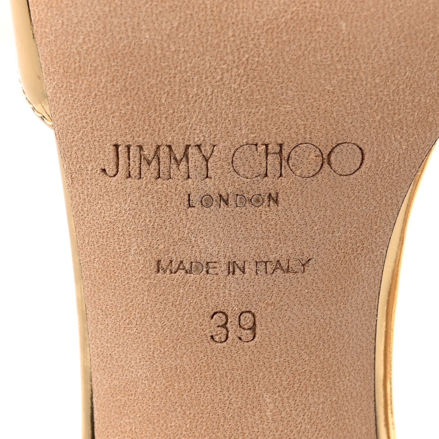 Jimmy Choo Satin Crystal Saeda 100 Pumps 39 Gold 6 of 13