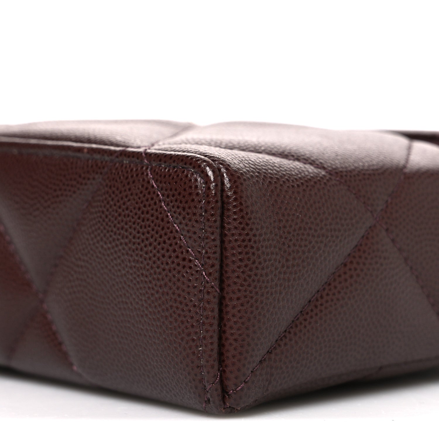 Chanel Caviar Quilted Top Handle Slim Vanity With Chain Dark Brown 10 of 11
