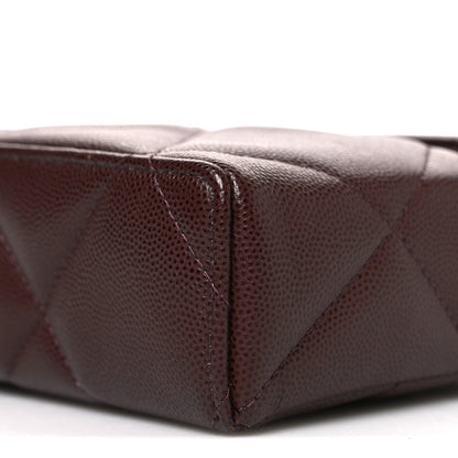Chanel Caviar Quilted Top Handle Slim Vanity With Chain Dark Brown 10 of 11
