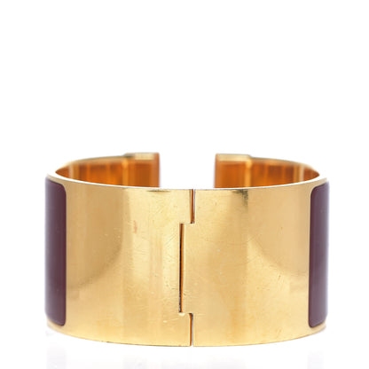 Hermes Enamel Extra Wide Clic Clac H Bracelet GM Rouge H 2 of 3