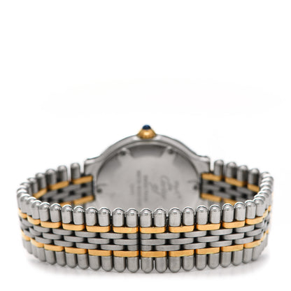 Cartier Stainless Steel 18K Yellow Gold 28mm Must De 21 Bullet Link Quartz Watch 3 of 5