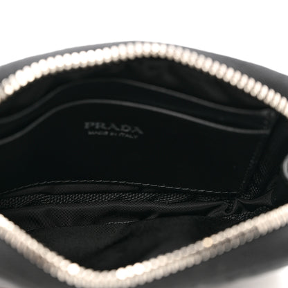 Prada Tessuto Nylon Compact Zip Around Coin Pouch Black 5 of 7