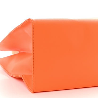 Telfar Vegan Leather Large Shopping Bag Orange 9 of 10