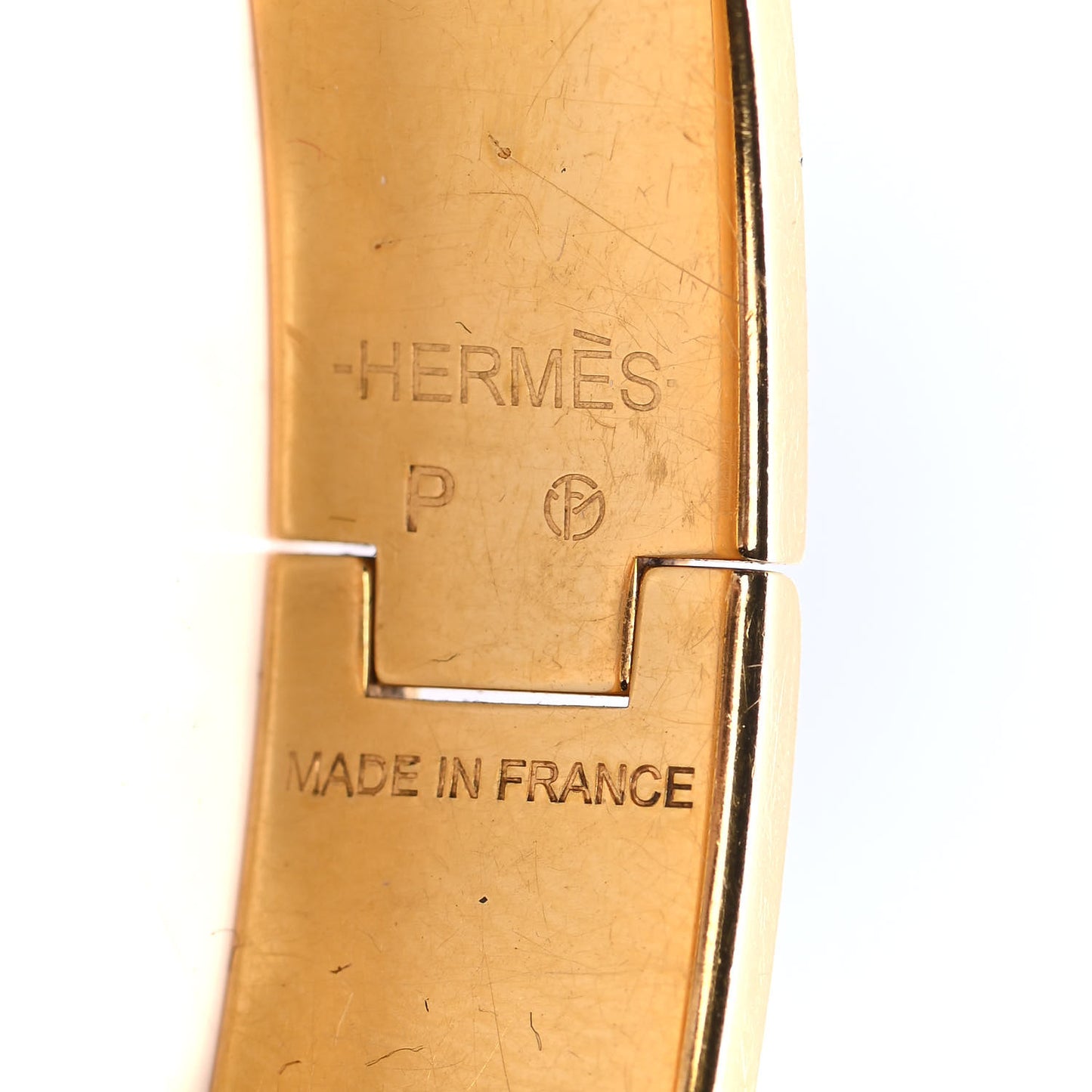 Enamel Narrow Clic Clac H Bracelet PM Orange