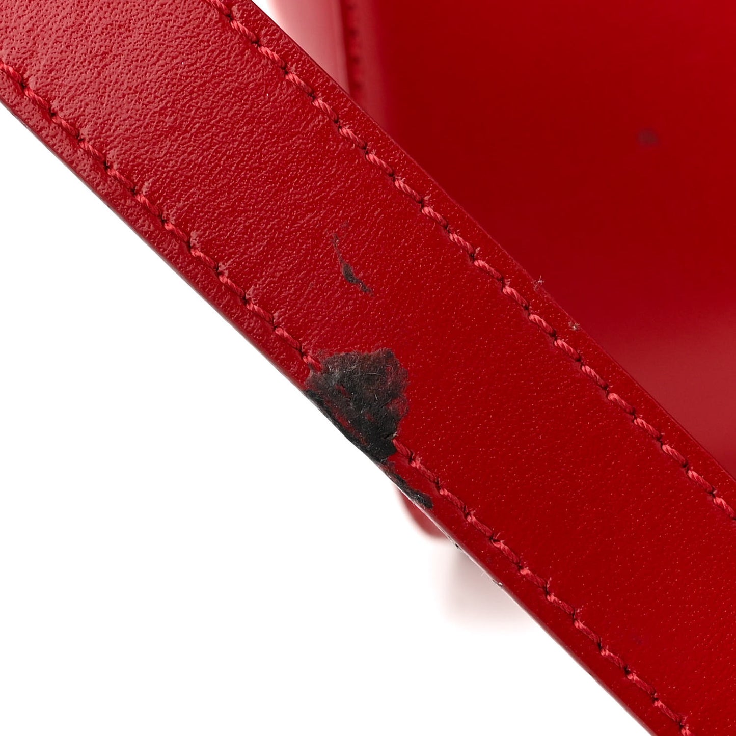 Shiny Lord Calfskin Mini Antigona Dark Red