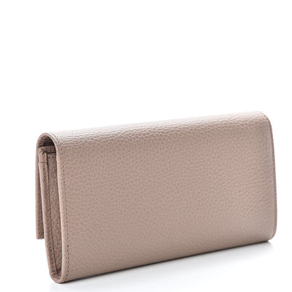 Gucci Dollar Calfskin GG Marmont Continental Wallet Porcelain Rose 3 of 8