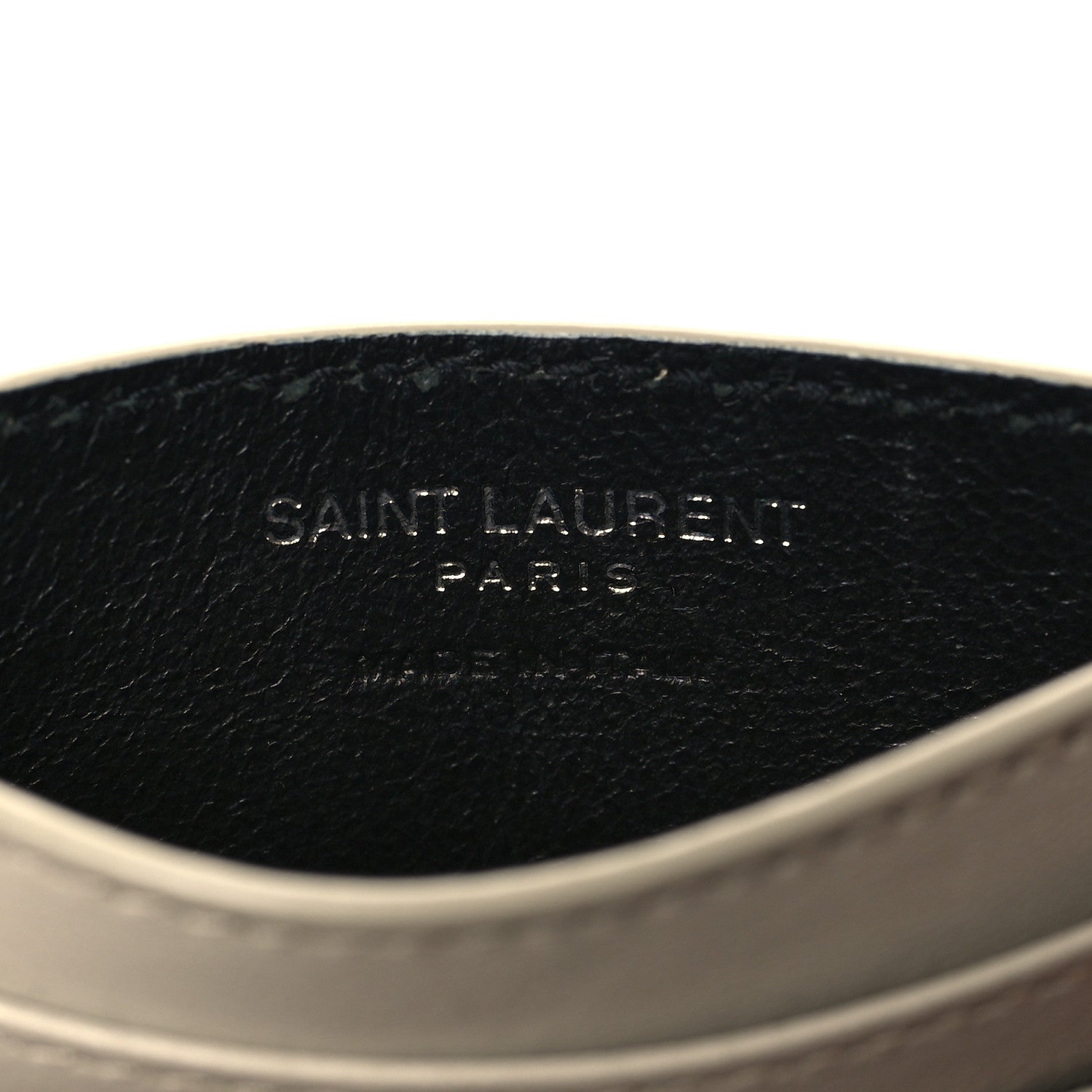 Saint Laurent Calfskin Y Quilted Monogram LouLou Credit Card Case Ivory 6 of 9