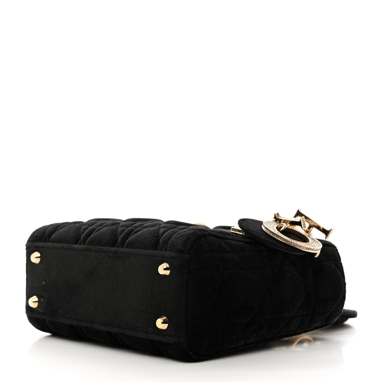 Velvet Mini Lady Dior Black