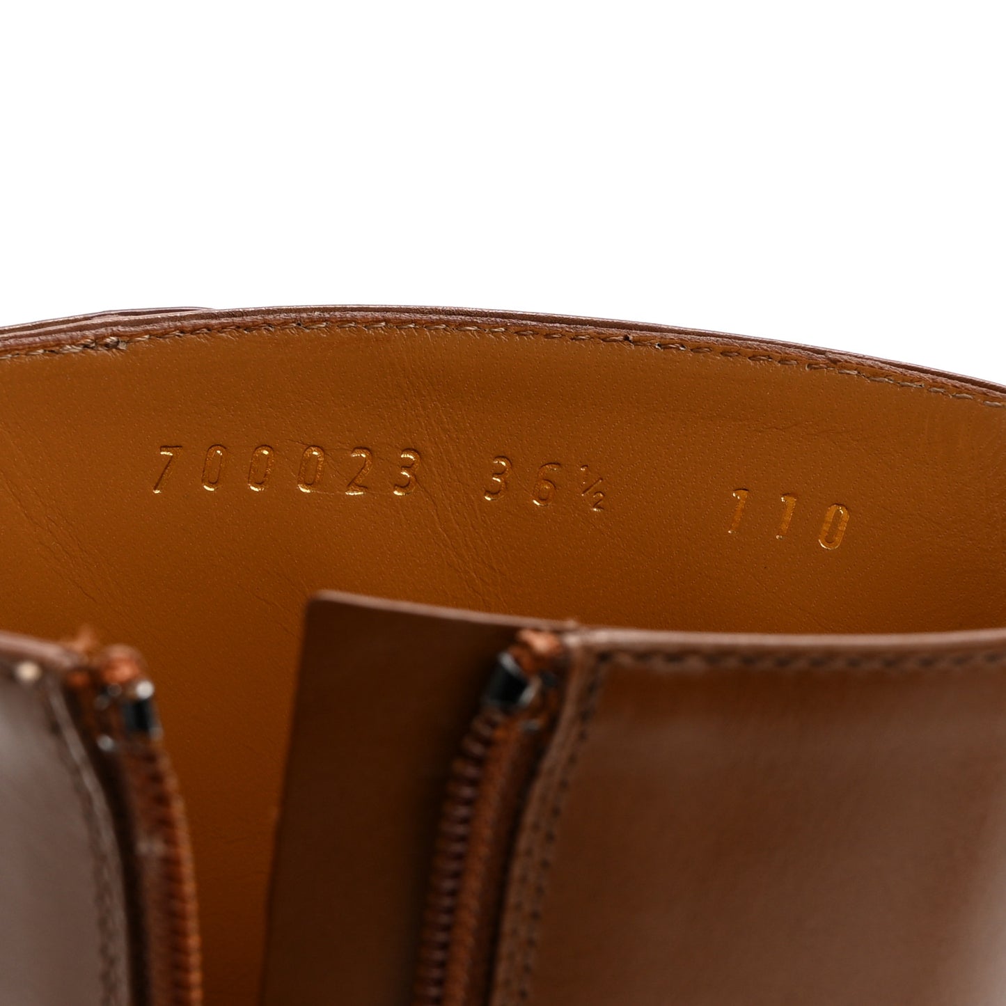 Monogram Cordovan Lux GG Ankle Boots 36.5 Beige Cuir