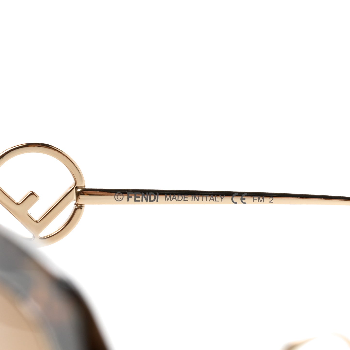 Acetate Metal F is Fendi FF Square Cat Eye Sunglasses FF 0424/F/S Havana