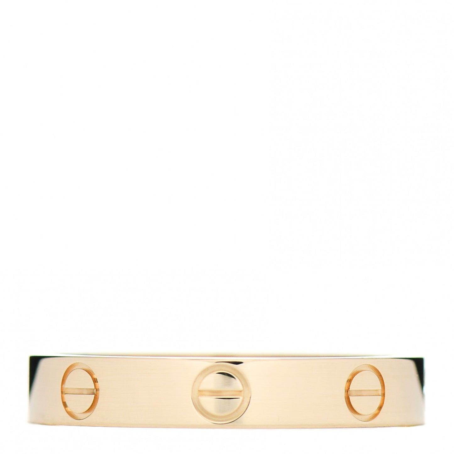 18K Yellow Gold 3.5mm LOVE Wedding Band Ring 58 8.25