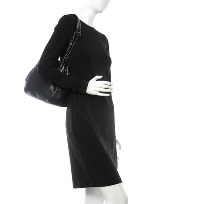 Chanel Lambskin Lax Accordion Hobo Black 2 of 11