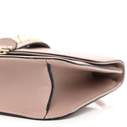 Valentino Garavani Vitello Medium Glam Lock Rockstud Flap Poudre 10 of 10