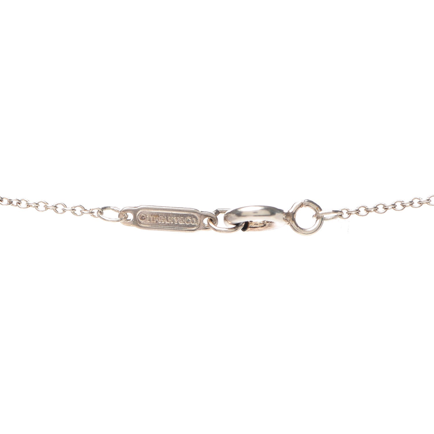Tiffany Sterling Silver Medium Atlas Open Pendant Necklace 5 of 5