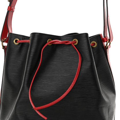 Louis Vuitton Epi Bi-Color Noe Castillan Red Black 7 of 15