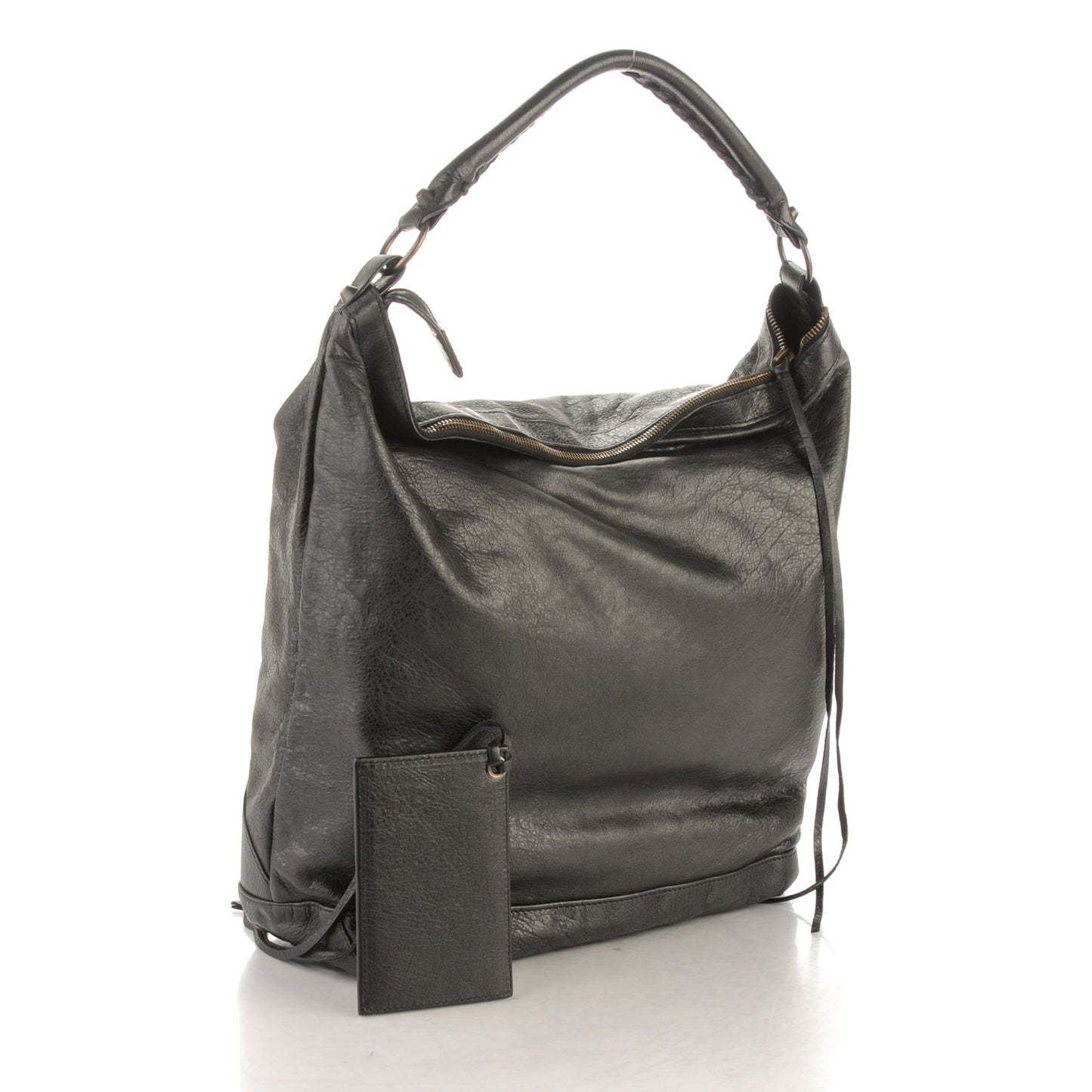 Agneau Classic Hardware Day Hobo Black