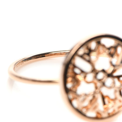 Hermes 18K Rose Gold Chaine D'Ancre Passerelle Ring 51 5.75 5 of 5