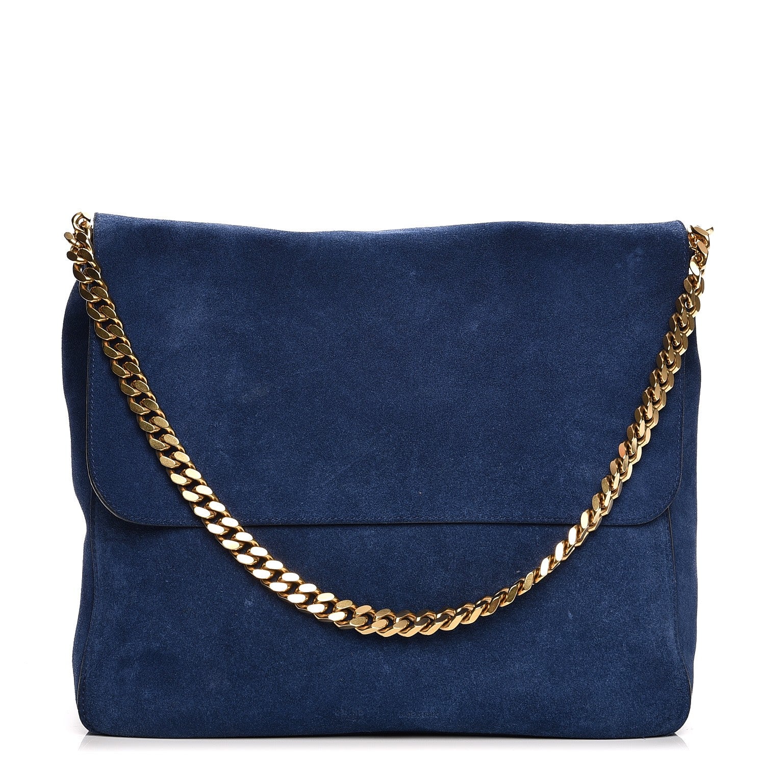 Celine Suede Medium Gourmette Ocean Blue 1 of 10