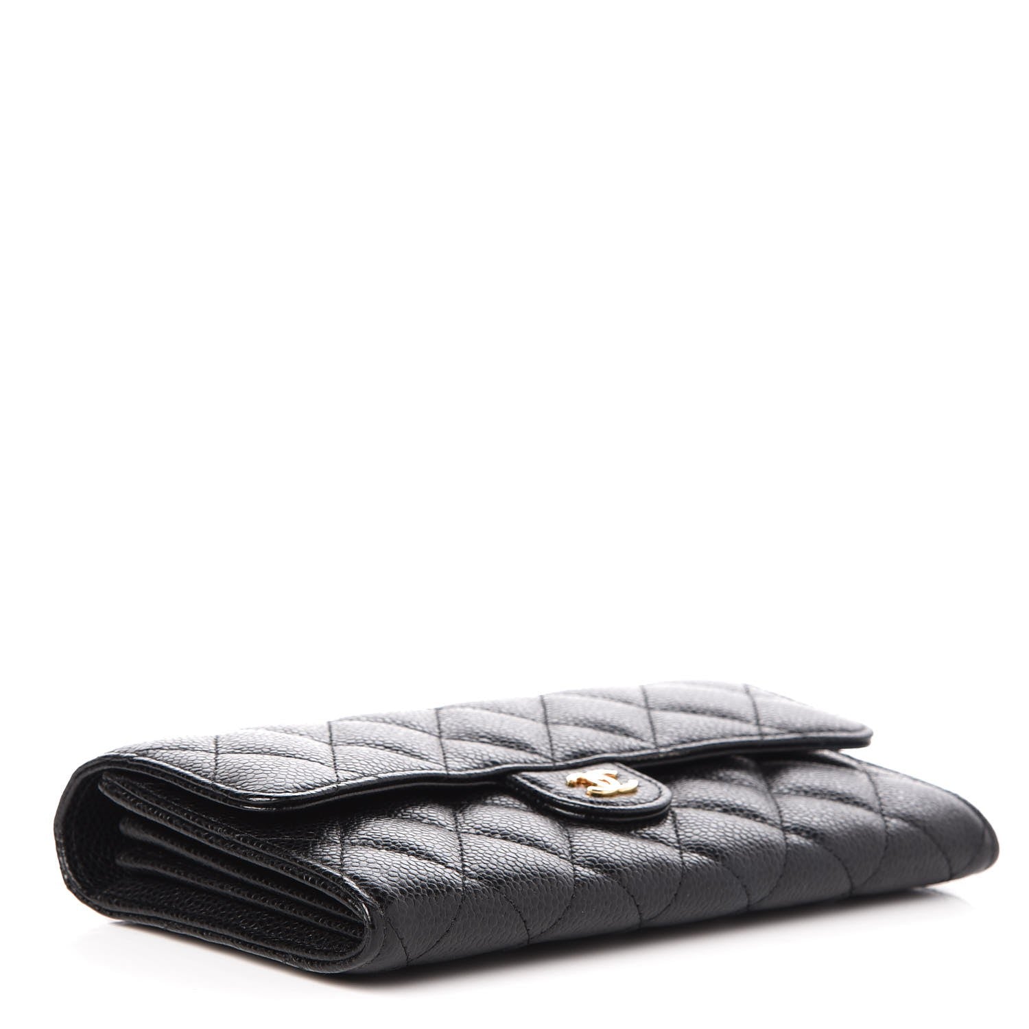Chanel Caviar Quilted Large Flap Wallet Black 4 of 8