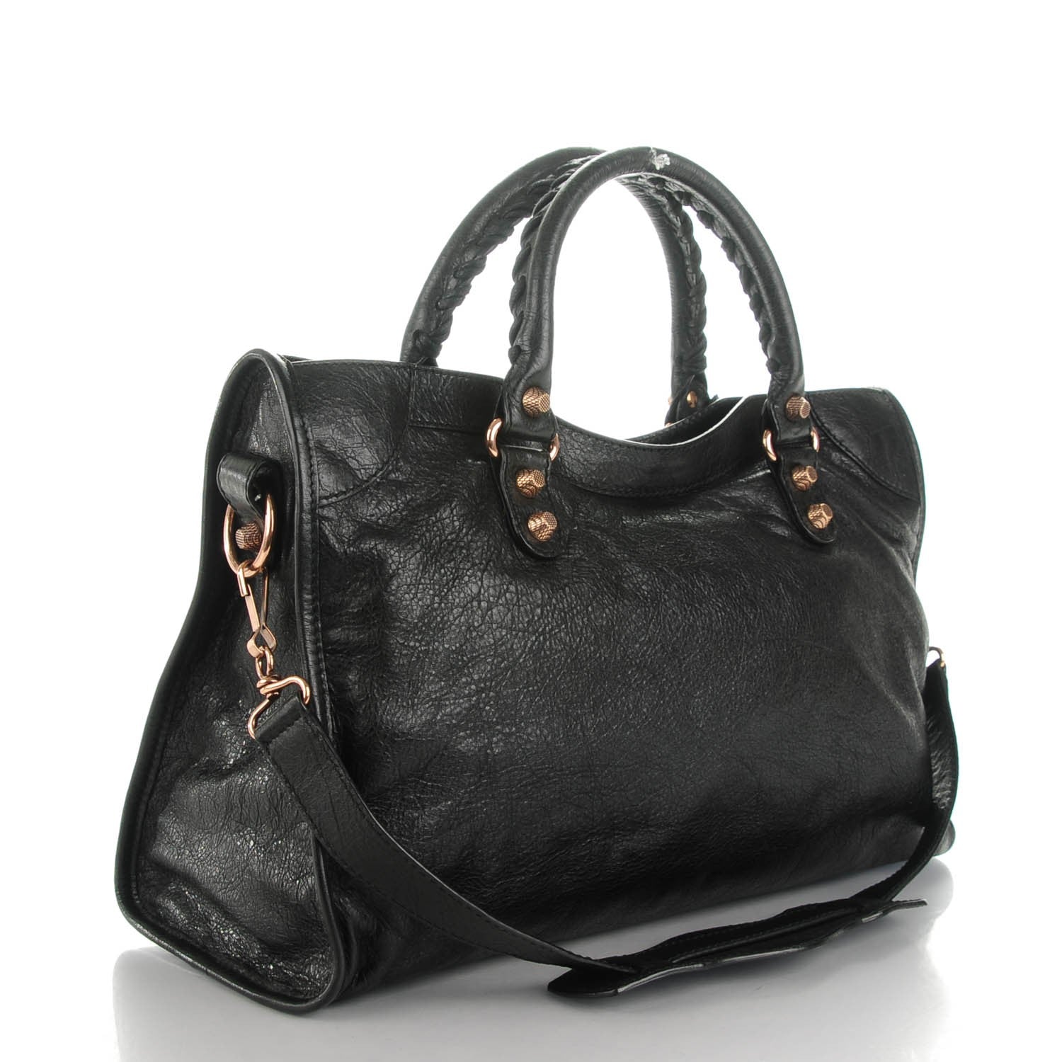 Balenciaga Agneau Giant 12 Rose Gold Hardware City Black 3 of 7