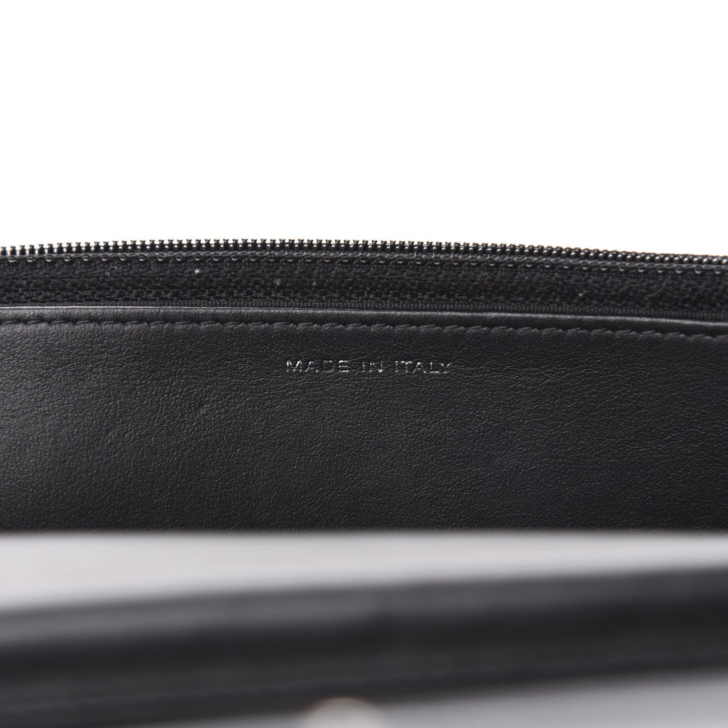Calfskin Quilted Boy Wallet On Chain WOC Black