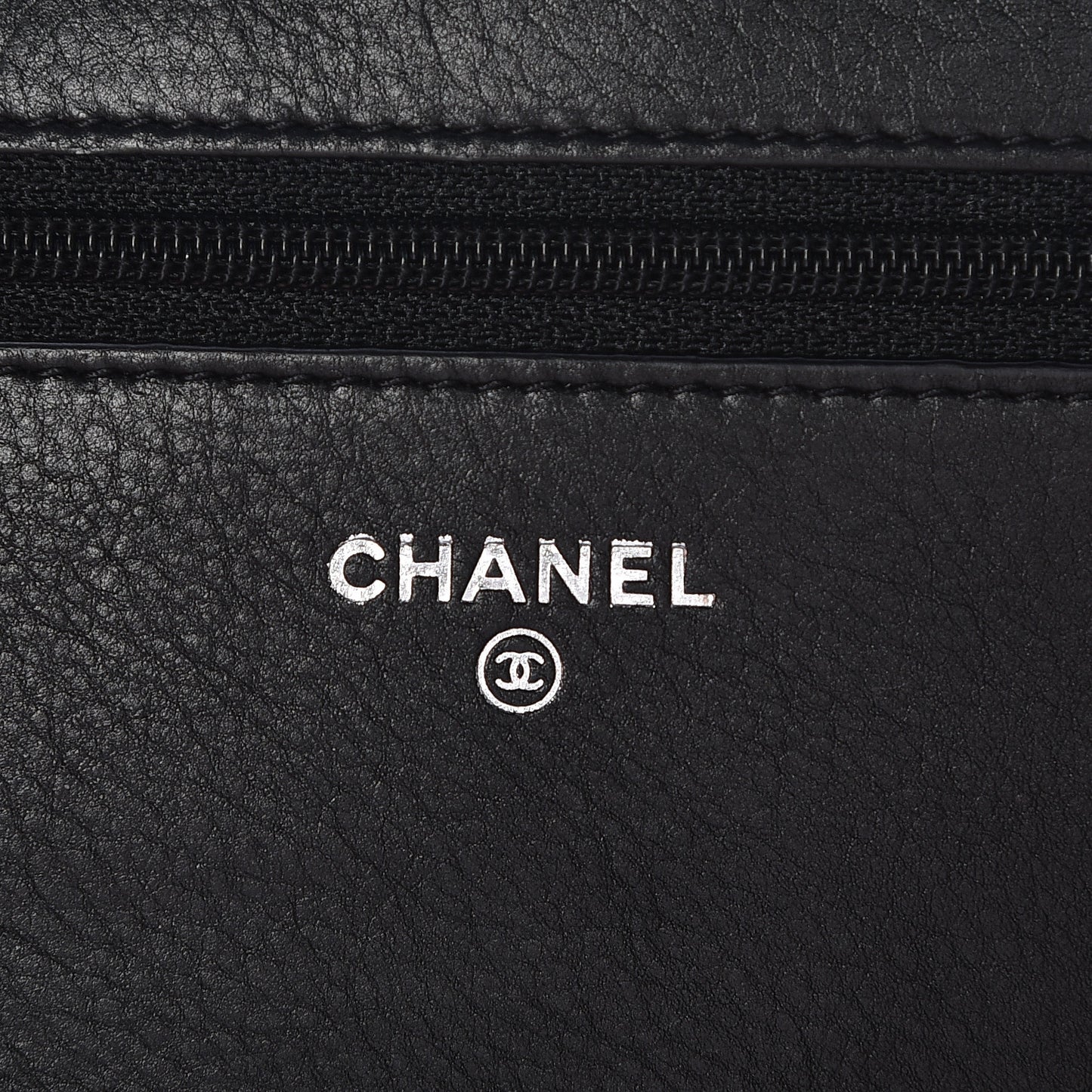 Calfskin Quilted Boy Wallet On Chain WOC So Black
