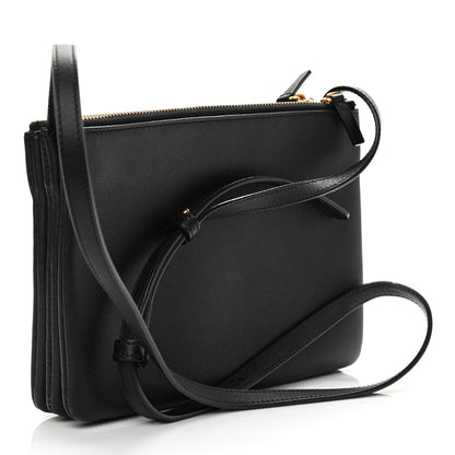 Celine Lambskin Small Trio Crossbody Bag Black 3 of 13
