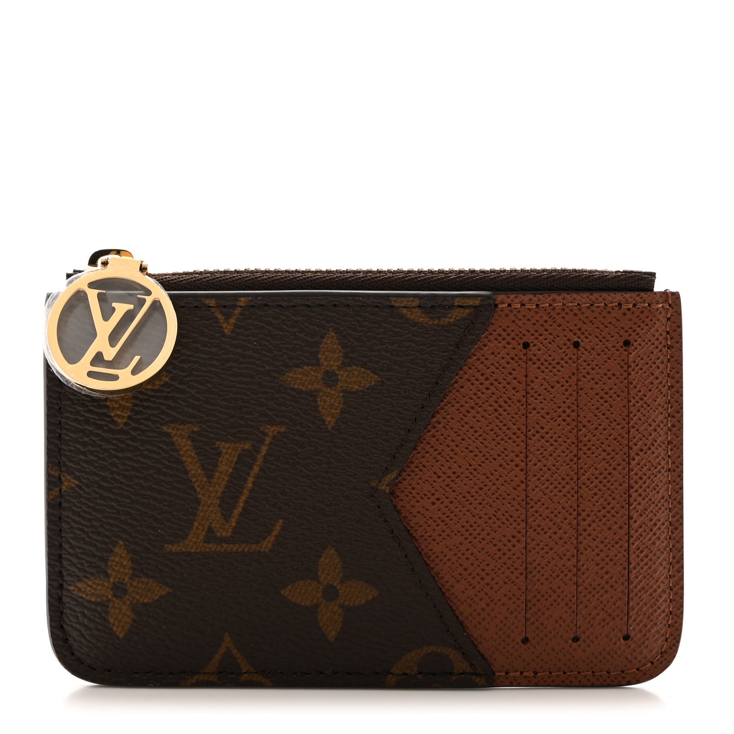 Monogram Zipped Romy Card Holder