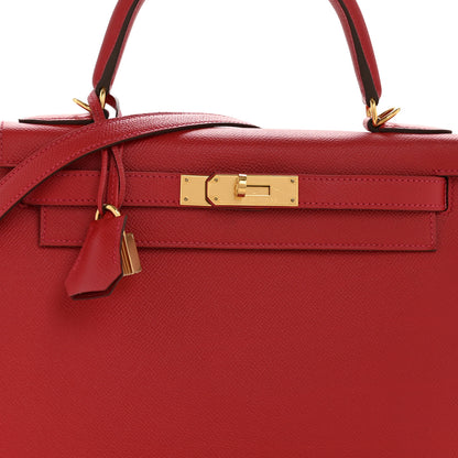 Hermes Epsom Kelly Sellier 28 Rouge Casaque 8 of 13