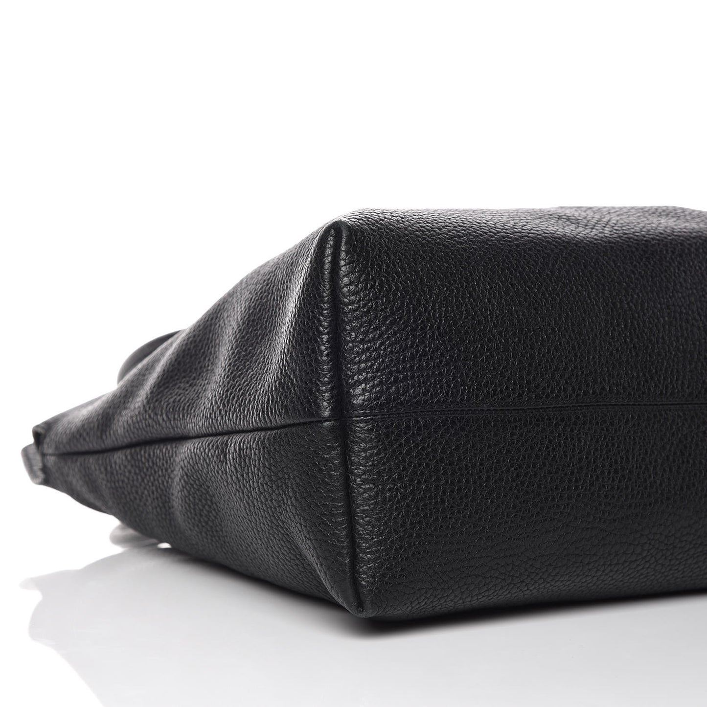 London Grainy Calfskin Medium Baynard Tote Black