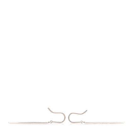 Tiffany Sterling Silver 1837 Bar Drop Earrings 3 of 4