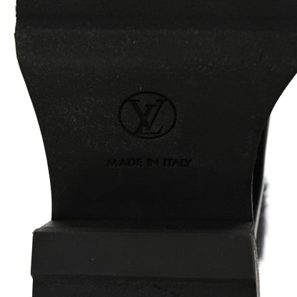 Louis Vuitton Calfskin Beaubourg Ankle Boots 37 Black 7 of 9