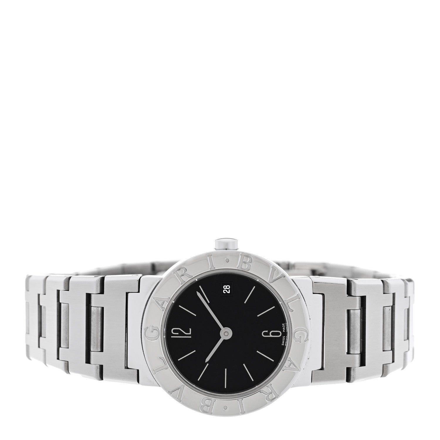 Bulgari Stainless Steel 26mm Quartz Watch Black 2 of 4