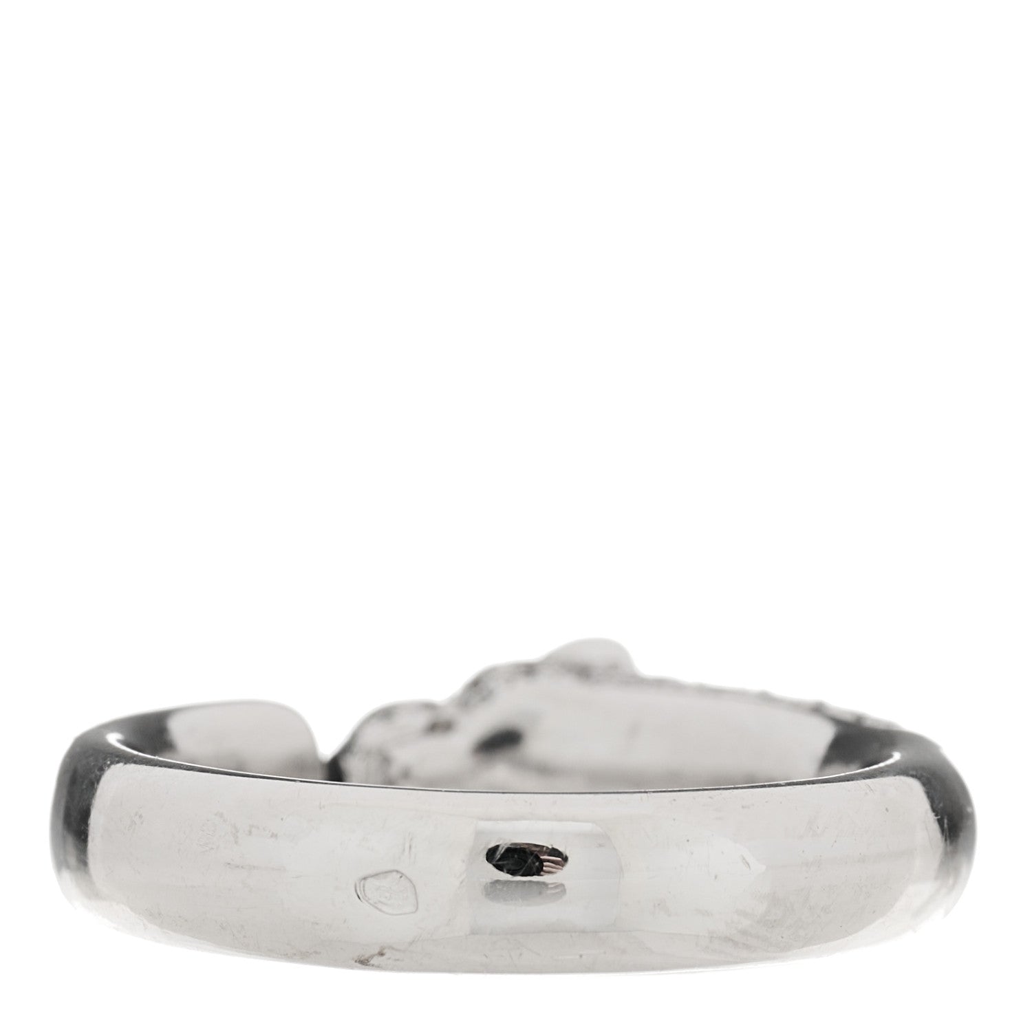 Cartier 18K White Gold Diamond Black Onyx Emerald Panthere De Cartier Ring 55 7.25 7 of 9