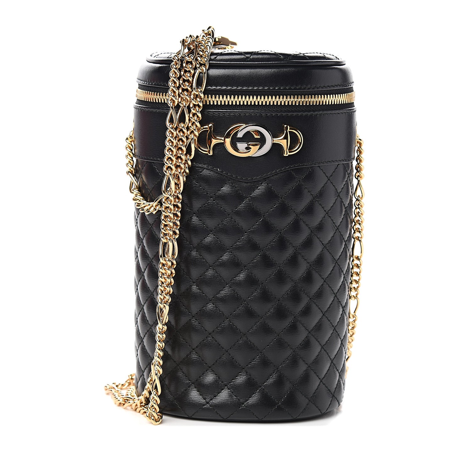 Calfskin Trapuntata Zumi Belt Bag Black
