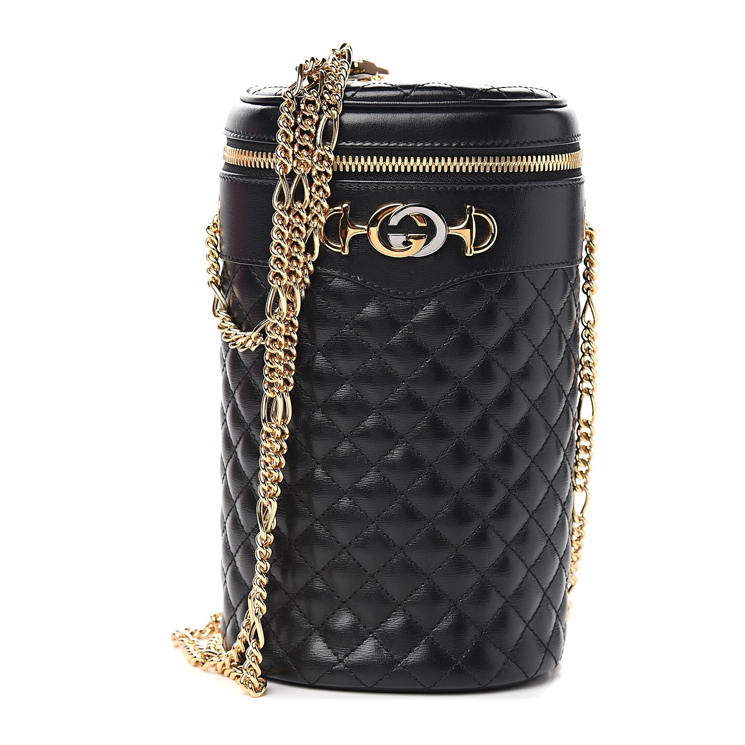 Gucci Calfskin Trapuntata Zumi Belt Bag Black 1 of 10