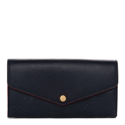 Louis Vuitton Empreinte Sarah Wallet NM Marine Rouge 1 of 13