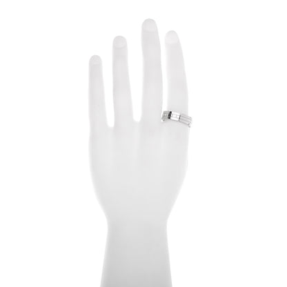 Cartier 18K White Gold Tank Francaise Ring 71 13.25 2 of 4
