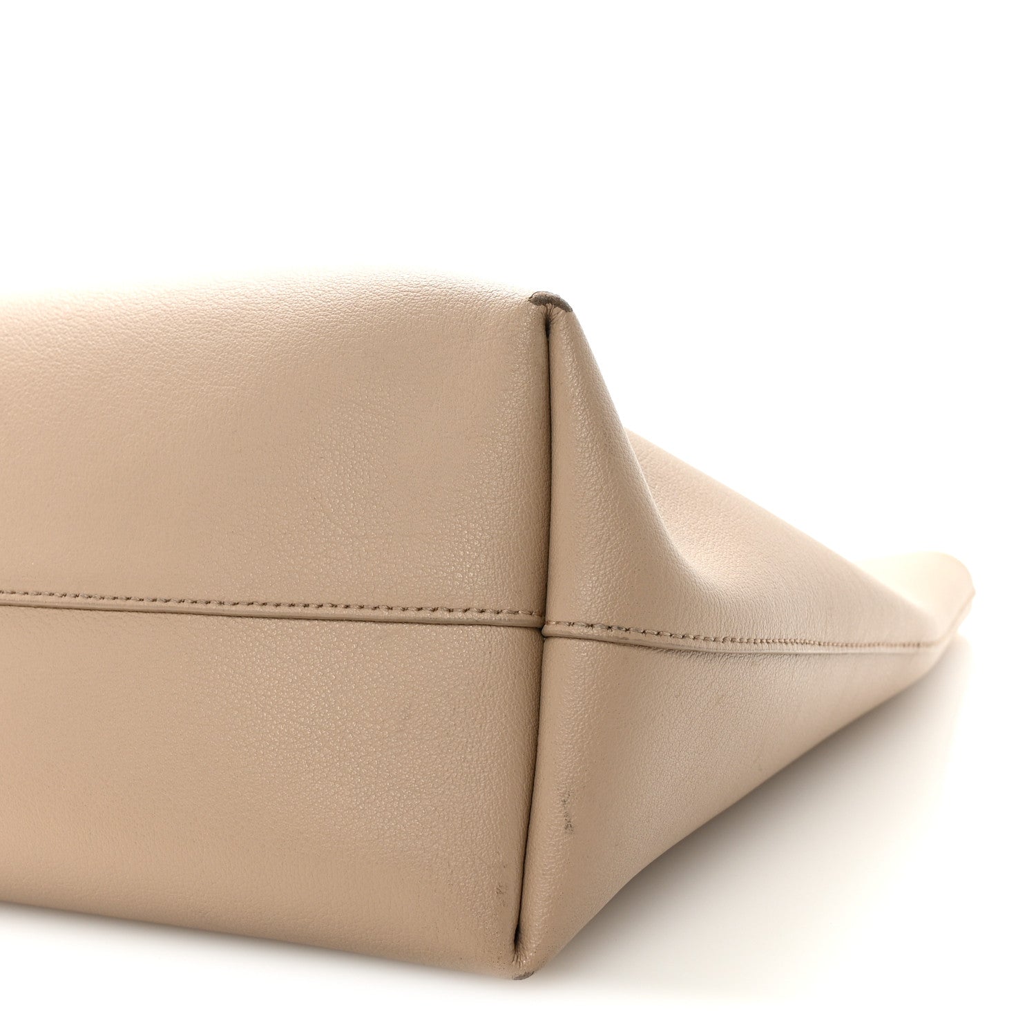 Saint Laurent Calfskin Large Shopping Tote Dark Beige 10 of 10