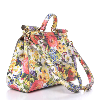 Dolce & Gabbana Dauphine Floral Print Medium Miss Sicily Satchel Multicolor 3 of 8