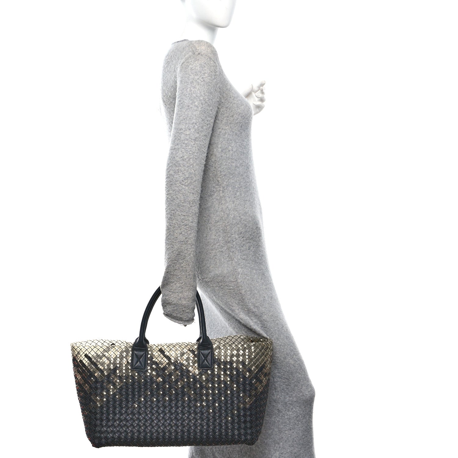 Bottega Veneta Nappa Intrecciato PVC Medium Cabat Black 2 of 10