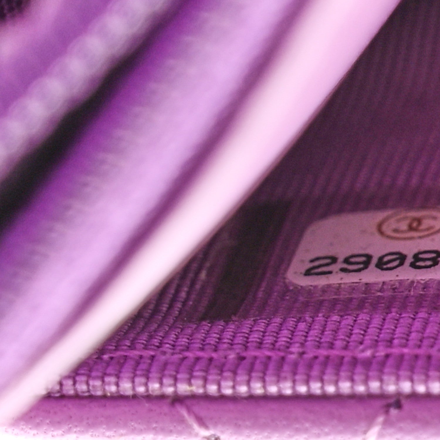 Chanel Lambskin Quilted Wallet On Chain WOC Purple 7 of 12