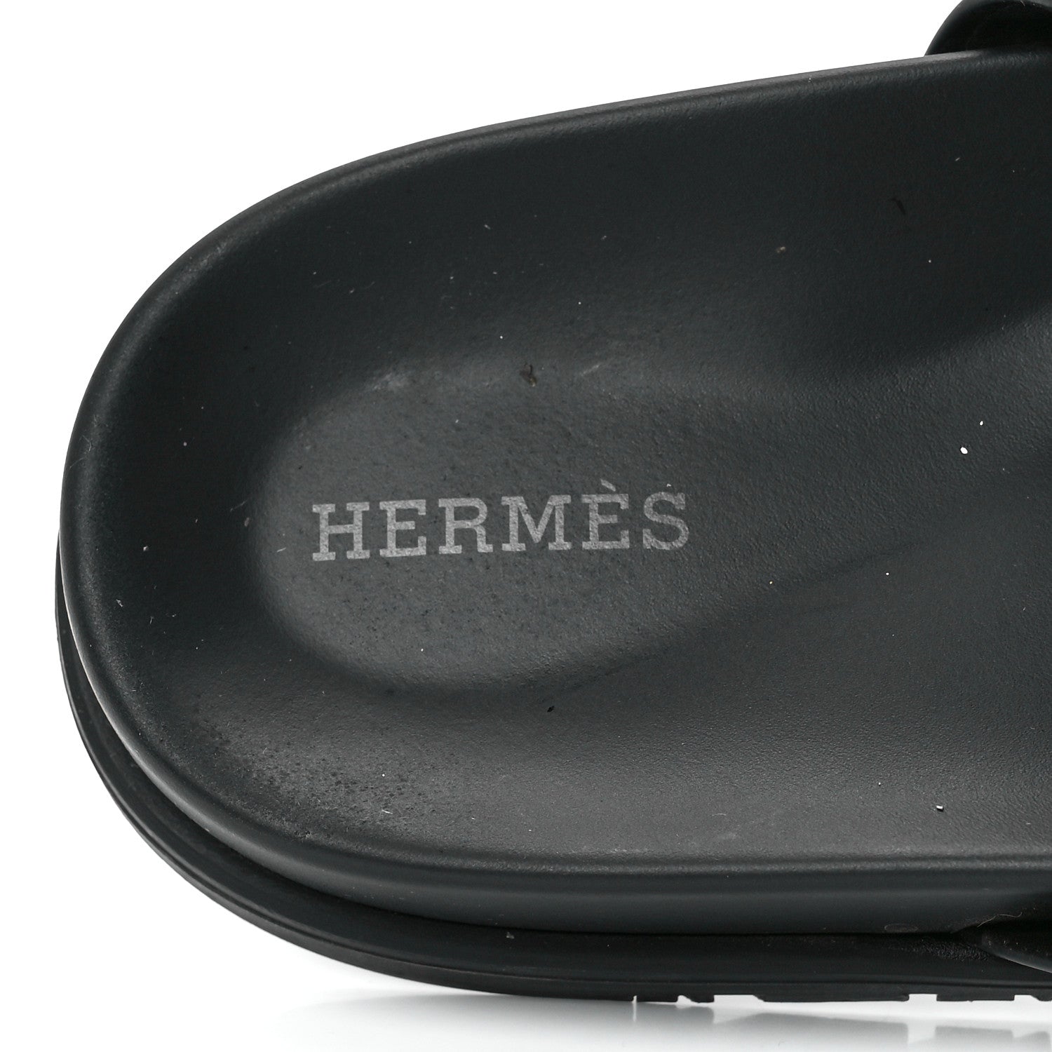 Hermes Calfskin Womens Chypre Sandals 40.5 Black 13 of 17