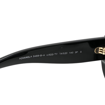 Chanel Acetate Polarized Oval CC Sunglasses 5469-B-A 5 of 8